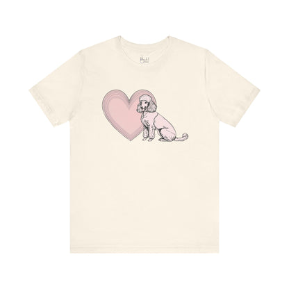 Poodle Valentine’s Day Tee – Heartwarming Apparel for Dog Lovers - 3