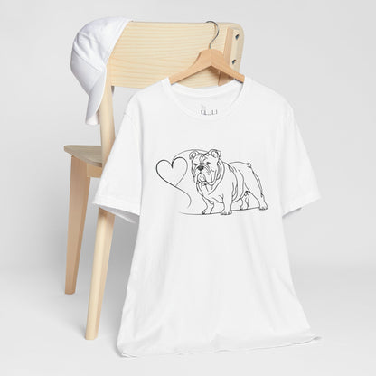 Bulldog T-Shirt – Unique Design for Bulldog Lovers and Owners