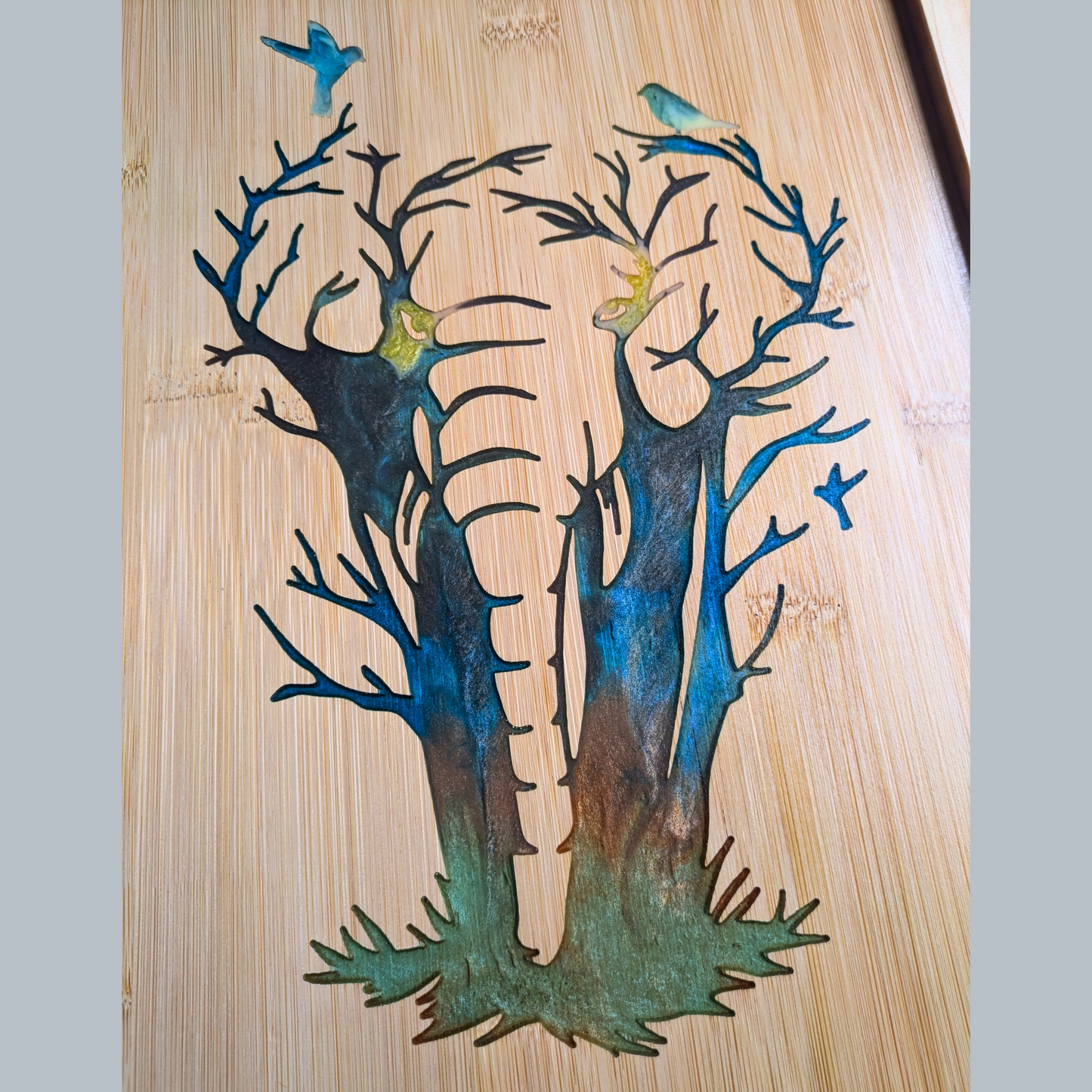 The Blended Oasis - Handcrafted Resin Elephant Wall Art with Unique Color Variations