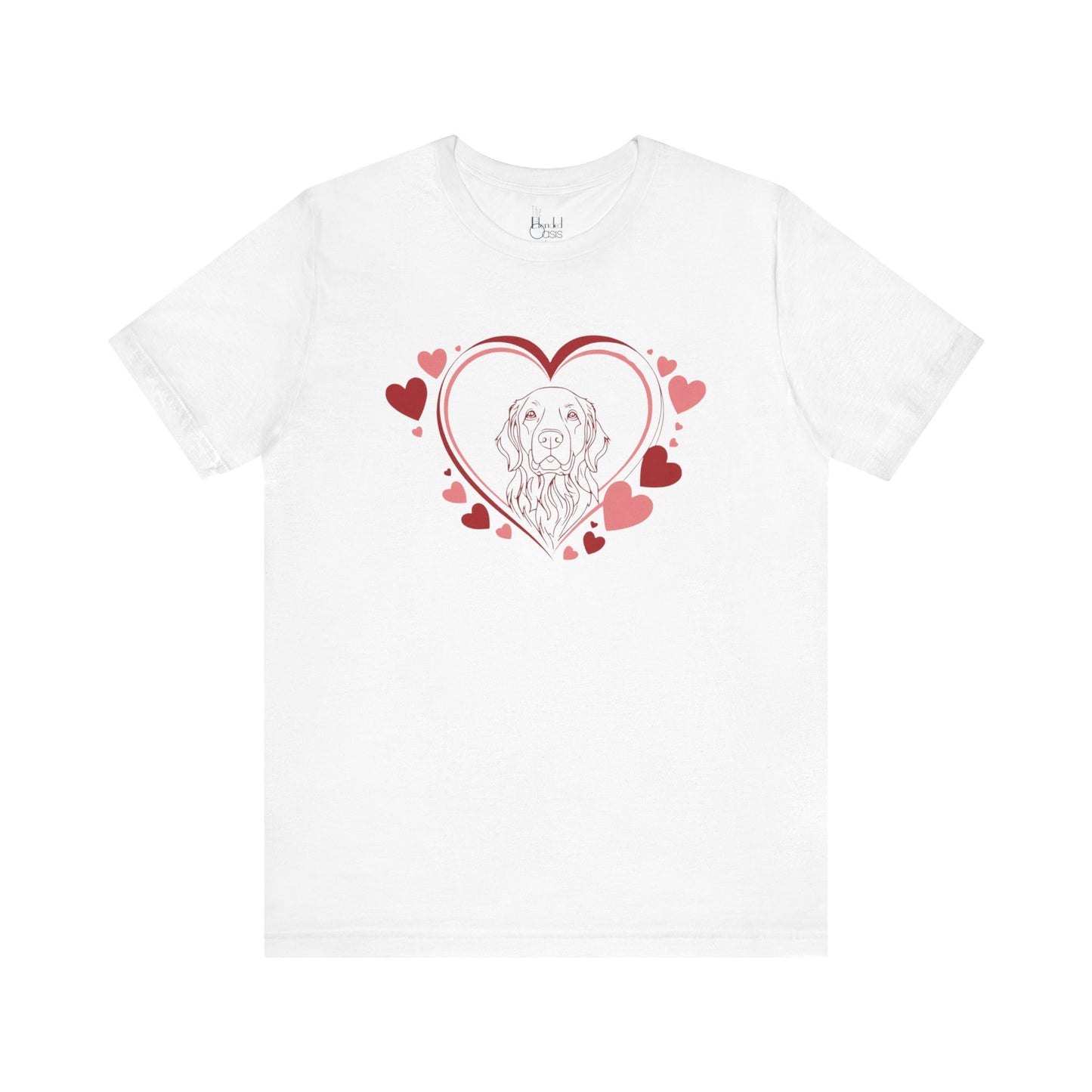 Golden Retriever Valentine’s Shirt – Perfect Gift for Dog Lovers - 2