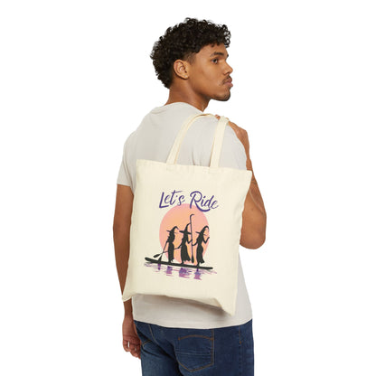 Paddle Boarding Witches Tote Bag