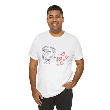 Valentine’s Day T-Shirts for Large Dog Lovers – Heartfelt Dog-Themed Tees – CANE CORSO