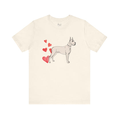 Valentine’s Day T-Shirts for Large Dog Lovers – Cute & Funny Dog Apparel – GREAT DANE 3