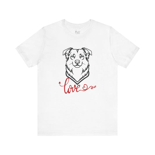 Active Dog Lovers Valentine’s Day Shirts – Outdoor Adventure Dog Apparel – AUSTRALIAN SHEPHERD 2