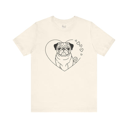 Valentine’s Day Tees for Small Dog Enthusiasts | Cute Dog-Themed Shirts for Pet Lovers – PUG 3