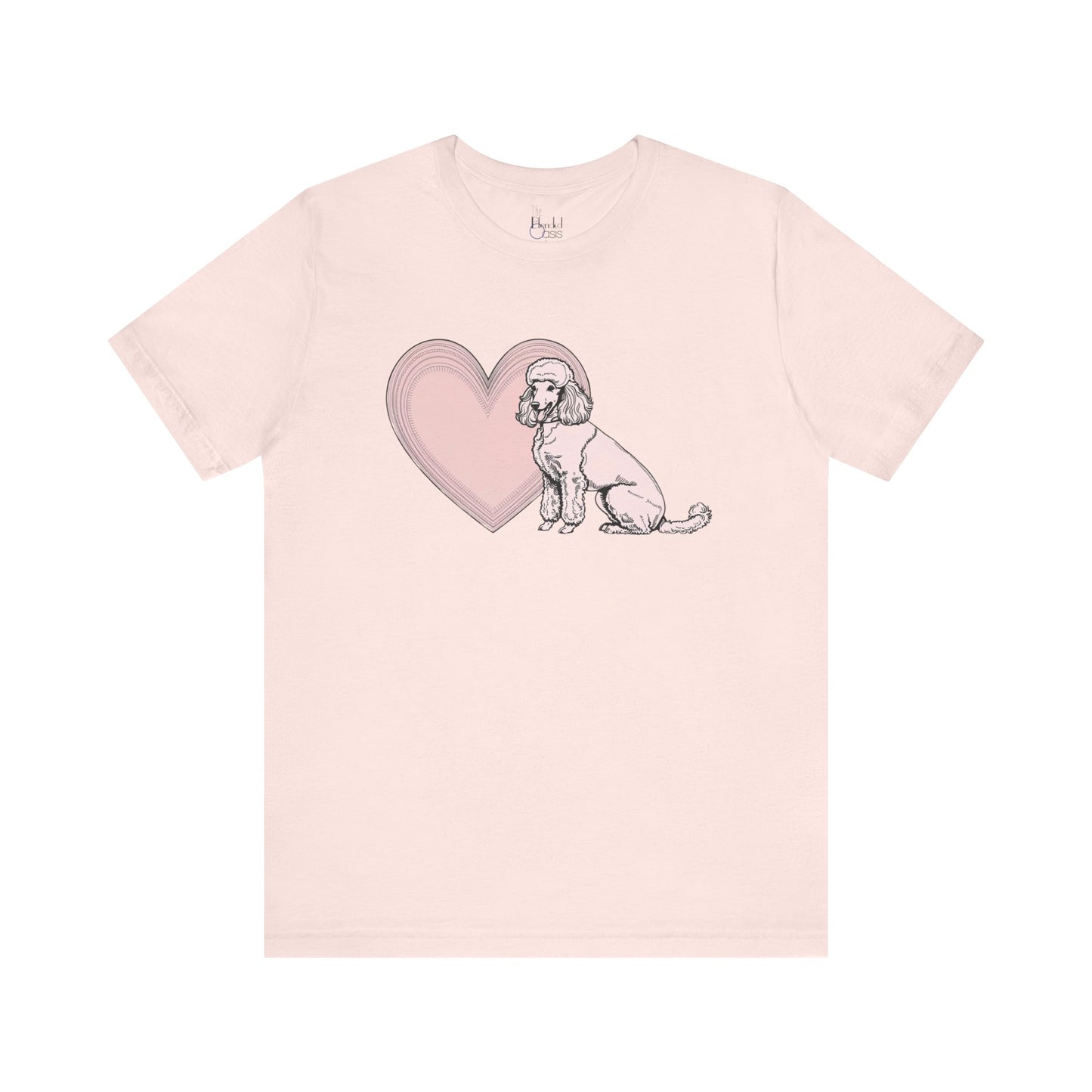 Poodle Valentine’s Day Tee – Heartwarming Apparel for Dog Lovers - 3