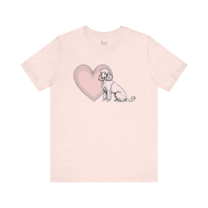 Poodle Valentine’s Day Tee – Heartwarming Apparel for Dog Lovers - 3