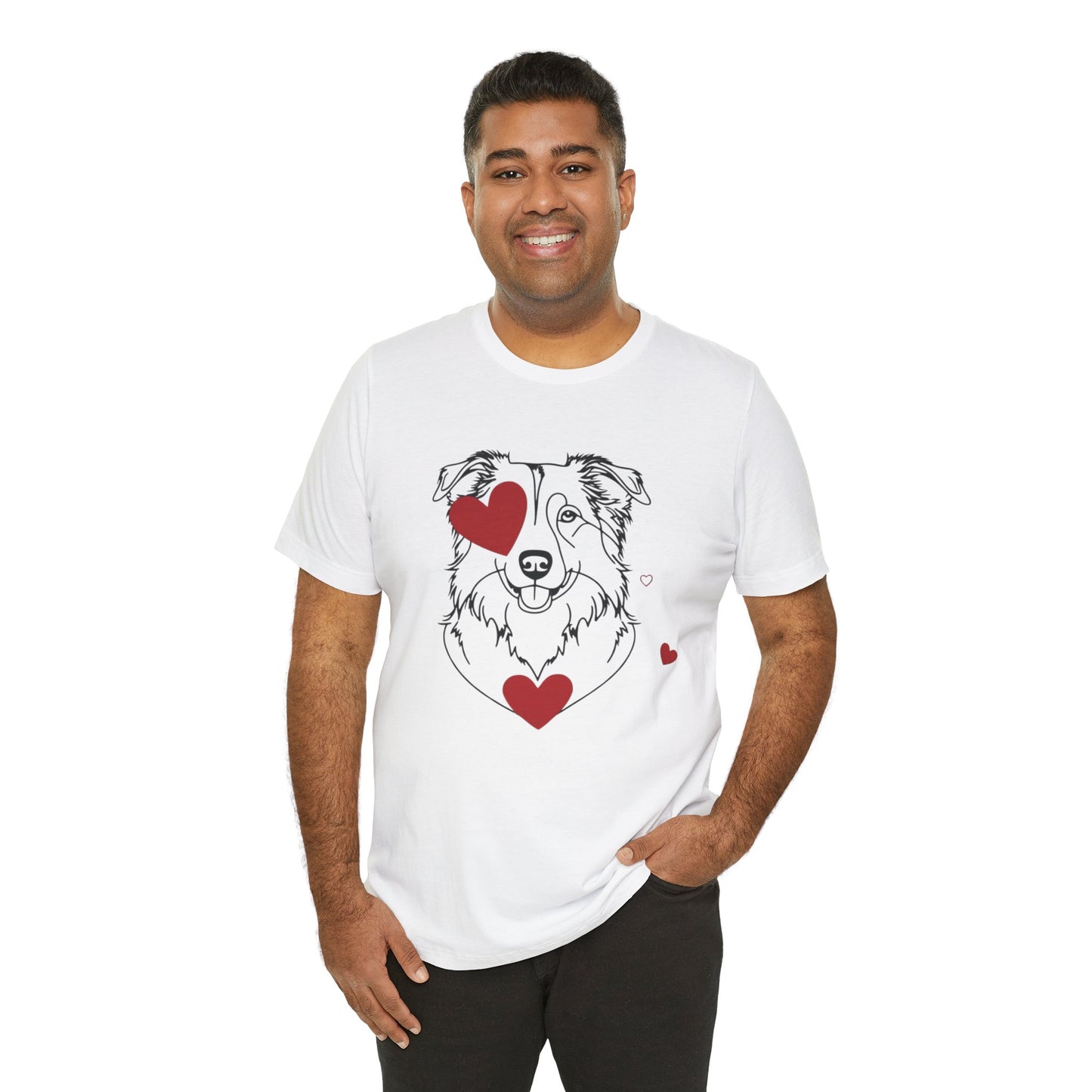 Valentine’s Day T-Shirts for Active Dog Lovers – Perfect for Outdoorsy Pet Parents – AUSTRALIAN SHEPHERD