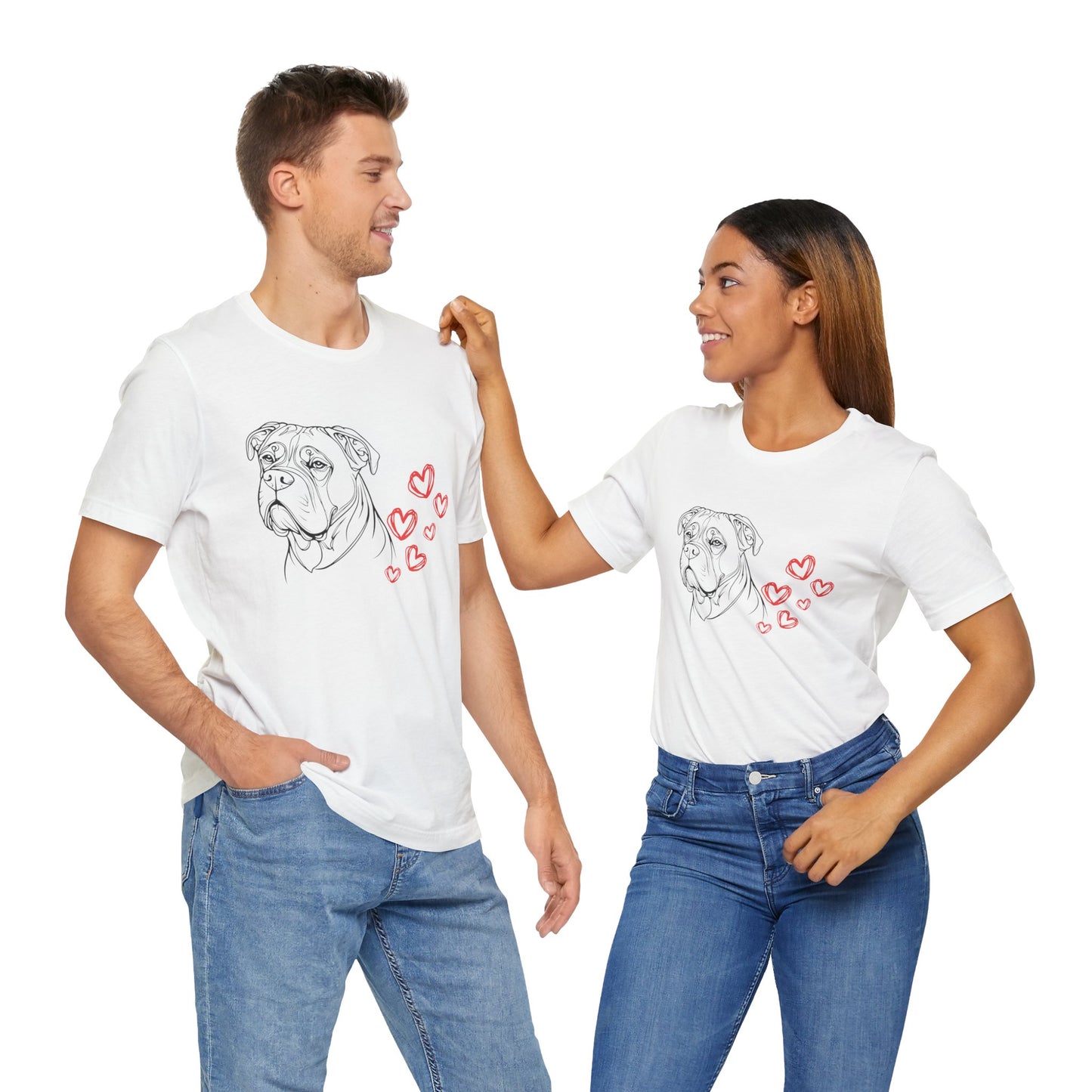 Valentine’s Day T-Shirts for Large Dog Lovers – Heartfelt Dog-Themed Tees – CANE CORSO