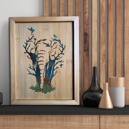 The Blended Oasis - Handcrafted Resin Elephant Wall Art with Unique Color Variations