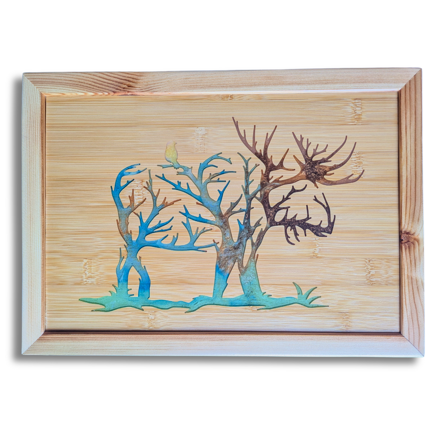 The Blended Oasis - Handcrafted Resin Caribou Elk Wall Art with Color Variations